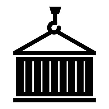 vinç simgesi vektör illüstrasyonu