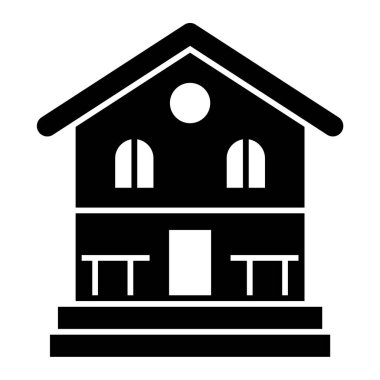 Ev. Web simgesi basit illüstrasyon