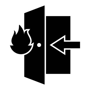 Bir ateş simgesinin vektör illüstrasyonu