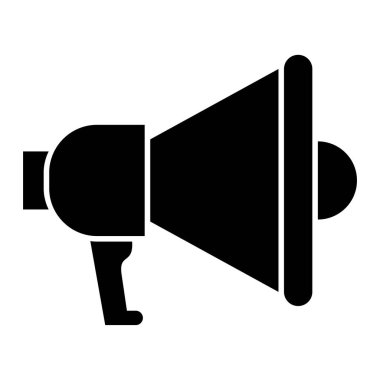 Megafon. Web simgesi basit illüstrasyon