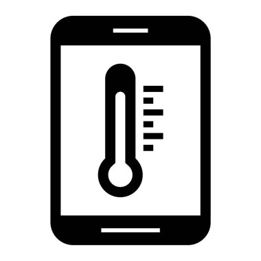 Cep telefonu simgesi, vektör illüstrasyonu