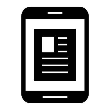 Cep telefonu simgesi, vektör illüstrasyonu