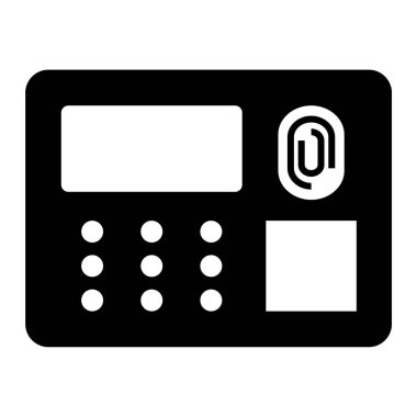 Hesap makinesi. Web simgesi basit illüstrasyon