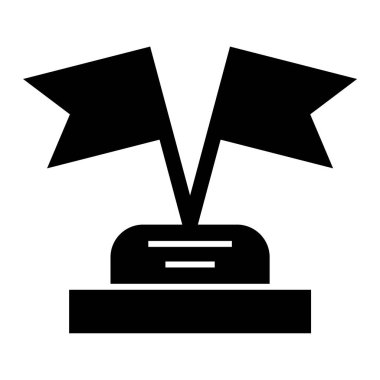 Kupa. Web simgesi basit illüstrasyon