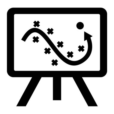 Tahta. Web simgesi basit illüstrasyon