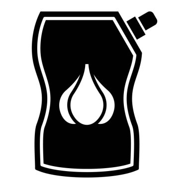 Su şişesi ikonu. Ağ için yağ varili vektör simgelerinin basit çizimi