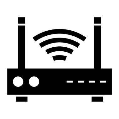 router vektör simgesi modern basit tasarım