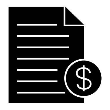 Fatura. Web simgesi basit illüstrasyon