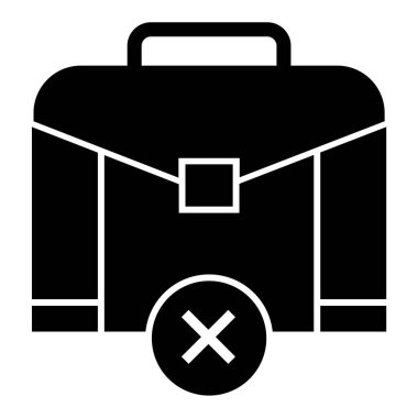 evrak çantası simgesi, vektör illüstrasyonu