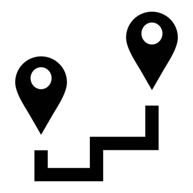 konum. Web simgesi basit illüstrasyon