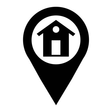 konum pin simgesi vektör illüstrasyonu