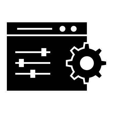 Web geliştirme simgesi. Basit tasarım