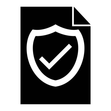 Kalkan. Web simgesi basit illüstrasyon