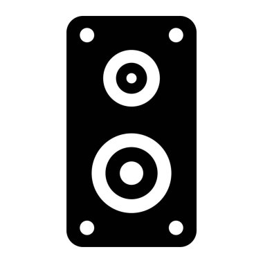 Konuşmacı. Web simgesi basit illüstrasyon