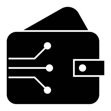 Cüzdan. Web simgesi basit illüstrasyon