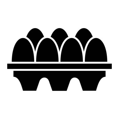 Yumurta ikonu vektör illüstrasyonu