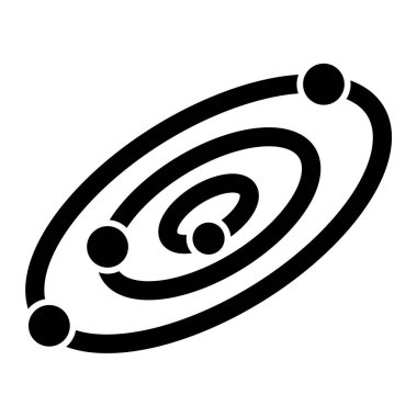 Ay simgesi beyaz arkaplanda izole edilmiş. uzay sembolü çizimi