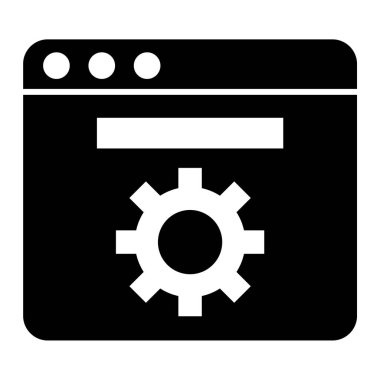 Ayarlama. Web simgesi basit illüstrasyon