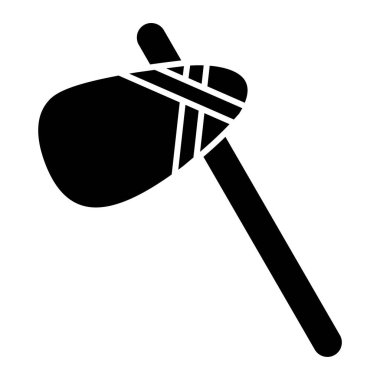 Tek bir siyah beyaz simgesinin vektör illüstrasyonu