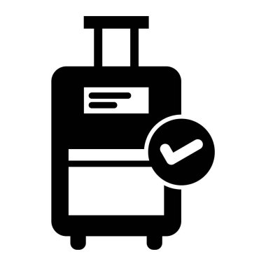 bagaj. Web simgesi basit illüstrasyon