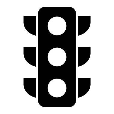 Trafik ışığı simgesi, vektör illüstrasyonu