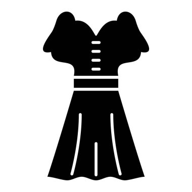 Elbise. Web simgesi basit illüstrasyon