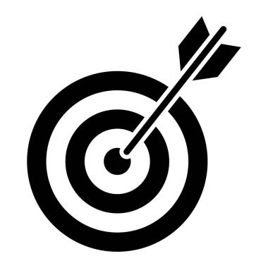 hedef simge vektör illüstrasyonu