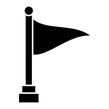 Bayrak. Web simgesi basit tasarım