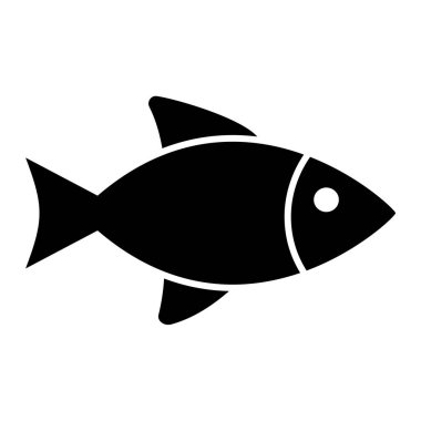 Balık. Web simgesi basit illüstrasyon