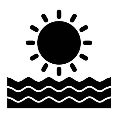 Güneş Simgesi Vektör illüstrasyonu