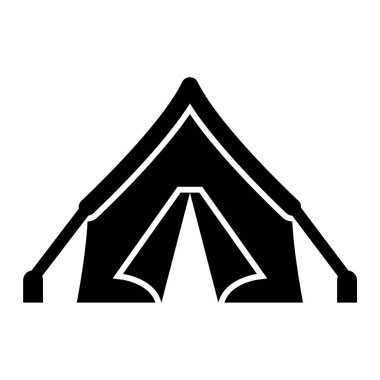 Çadır ikonu. düz dizayn biçimi 10