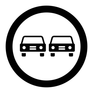 Araba vektör simgesi. Grafik ve web tasarımı için izole edilmiş basit illüstrasyon.