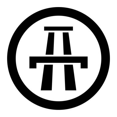 Köprü. Web simgesi basit tasarım