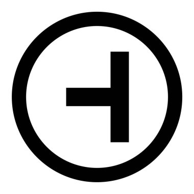 Bir çapraz simgenin basit vektör illüstrasyonu