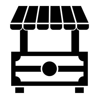 dükkan simgesi vektör illüstrasyonu