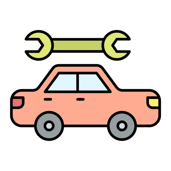 자동차 서비스 아이콘 일러스트 그래픽 디자인 — 스톡 벡터