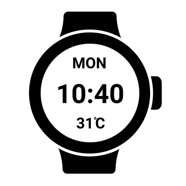 Smartwatch Icône Vectorielle Illustration Moderne — Image vectorielle