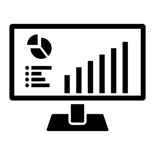 Analytics Icon Vector Illustration — Stock Vector