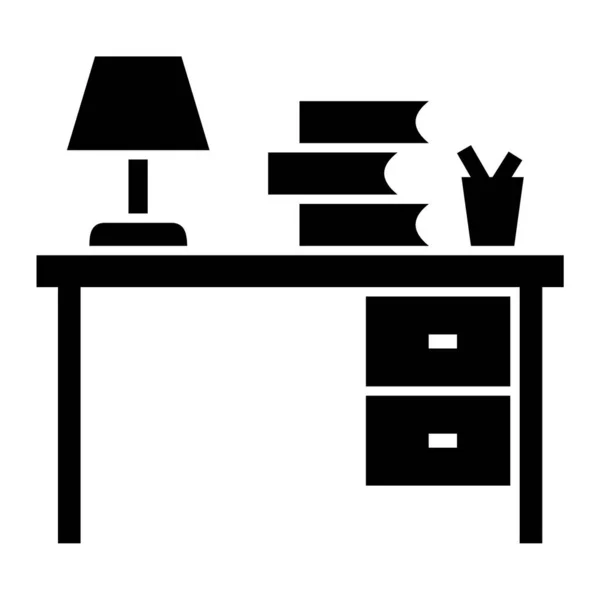 Desk Lamp Icon Vector Illustration Design — Stock Vector