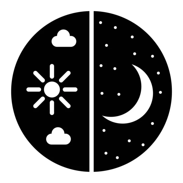 Lune Icône Web Illustration Simple — Image vectorielle