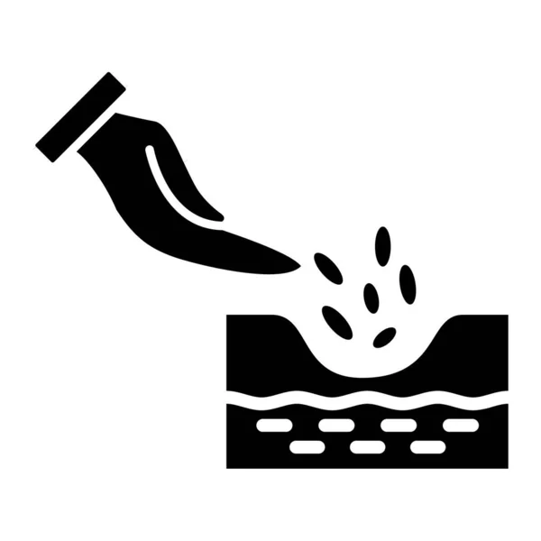Symbolvektor Für Wasserhähne Hand Hält Einen Eimer — Stockvektor