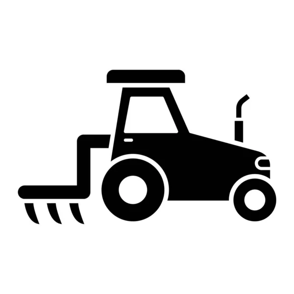 Tractor Icono Vector Ilustración — Archivo Imágenes Vectoriales