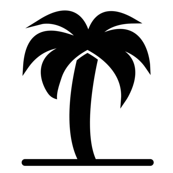 Icône Palmier Illustration Simple Des Icônes Vectorielles Des Îles Tropicales — Image vectorielle