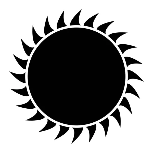 Icono Del Sol Ilustración Simple Los Iconos Vectoriales Girasol Para — Vector de stock