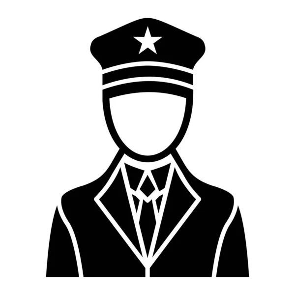 Bir Polis Memurunun Vektör Çizimi — Stok Vektör