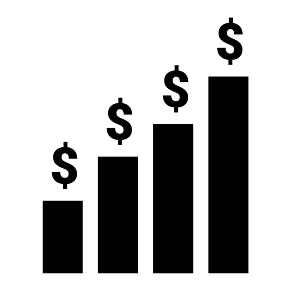 Απεικόνιση Διανύσματος Εικονιδίου Γραφήματος Οικονομικής Ανάπτυξης — Διανυσματικό Αρχείο