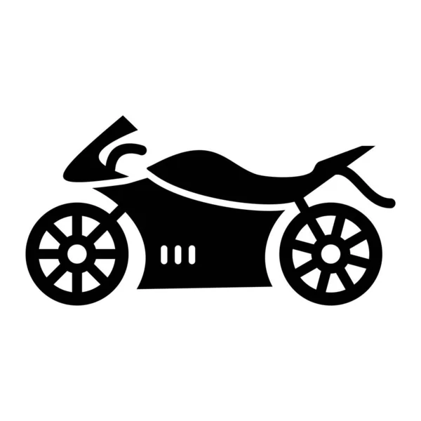 Значок Мотоцикла Проста Ілюстрація Автомобільних Векторних Іконок Інтернету — стоковий вектор