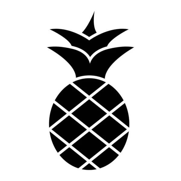 Ananas Vector Glyph Pictogram — Stockvector