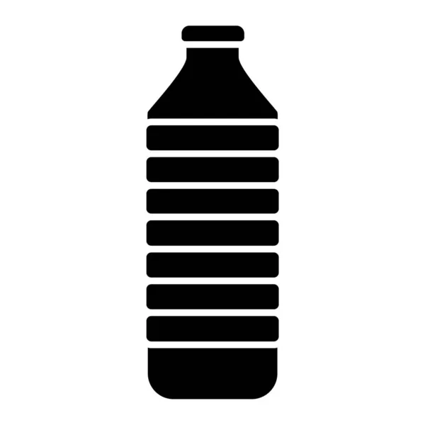 Vector Illustratie Van Enkele Geïsoleerde Plastic Fles Pictogram — Stockvector