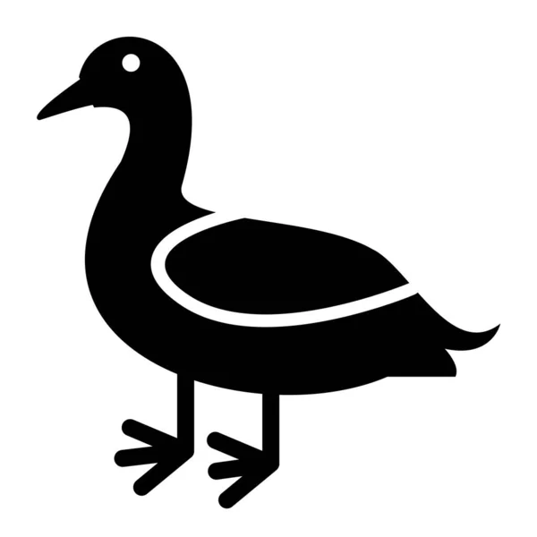 Icône Canard Illustration Simple Des Icônes Vectorielles Oiseaux Pour Web — Image vectorielle